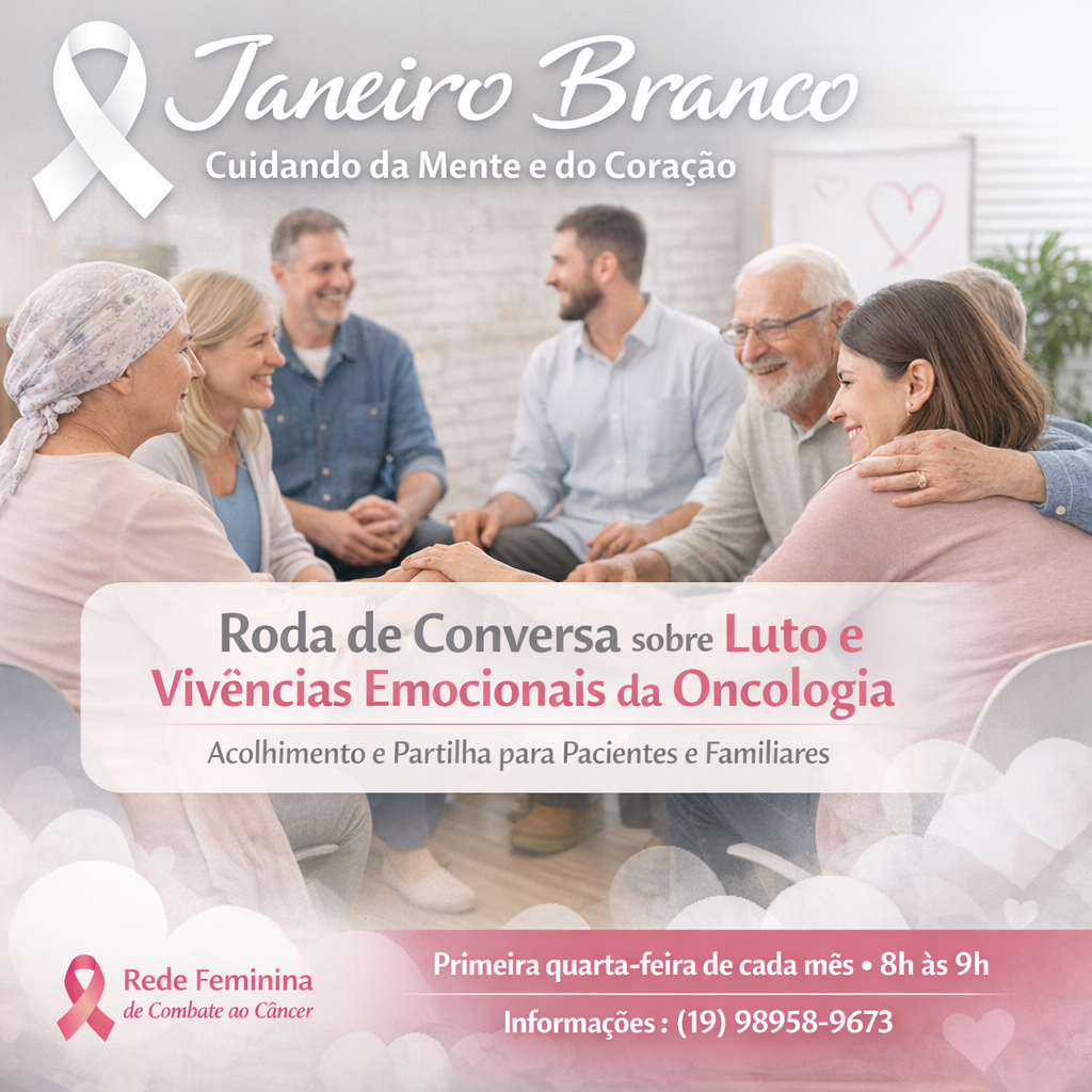 Rede Feminina promove roda de conversa sobre luto e saúde emocional na oncologia 5 Roda de conversa sobre luto e emocoes
