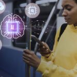 pessoa que usa a ferramenta ai no trabalho