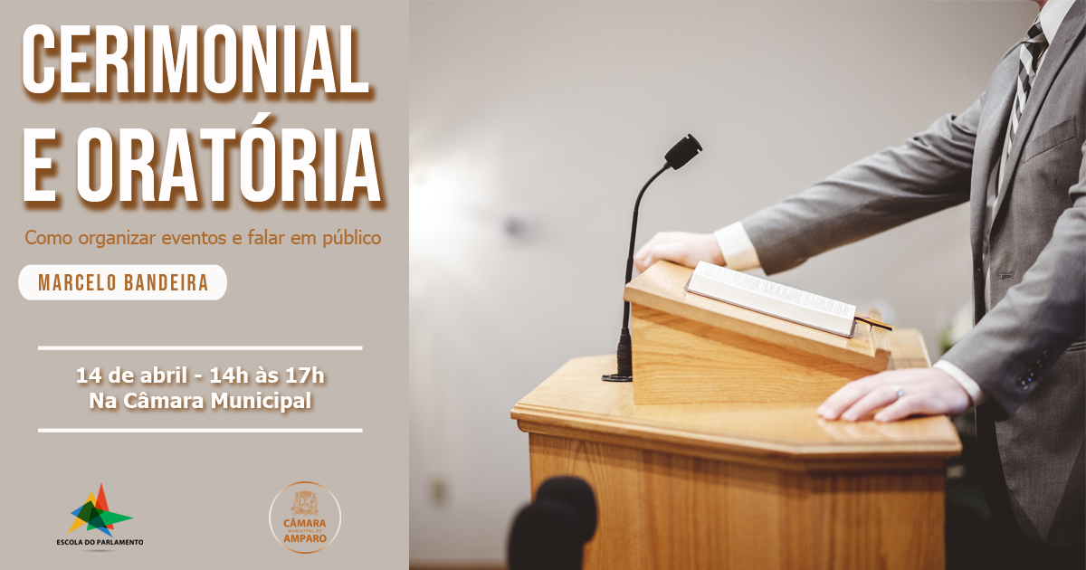 Escola do Parlamento realiza palestra sobre ‘Cerimonial e Oratória’ na Câmara de Amparo 5 2026 Palestra Cerimonial e Oratoria