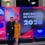 Secretario municipal Vinicius Ghizini e secretaria estadual Marilia Marton