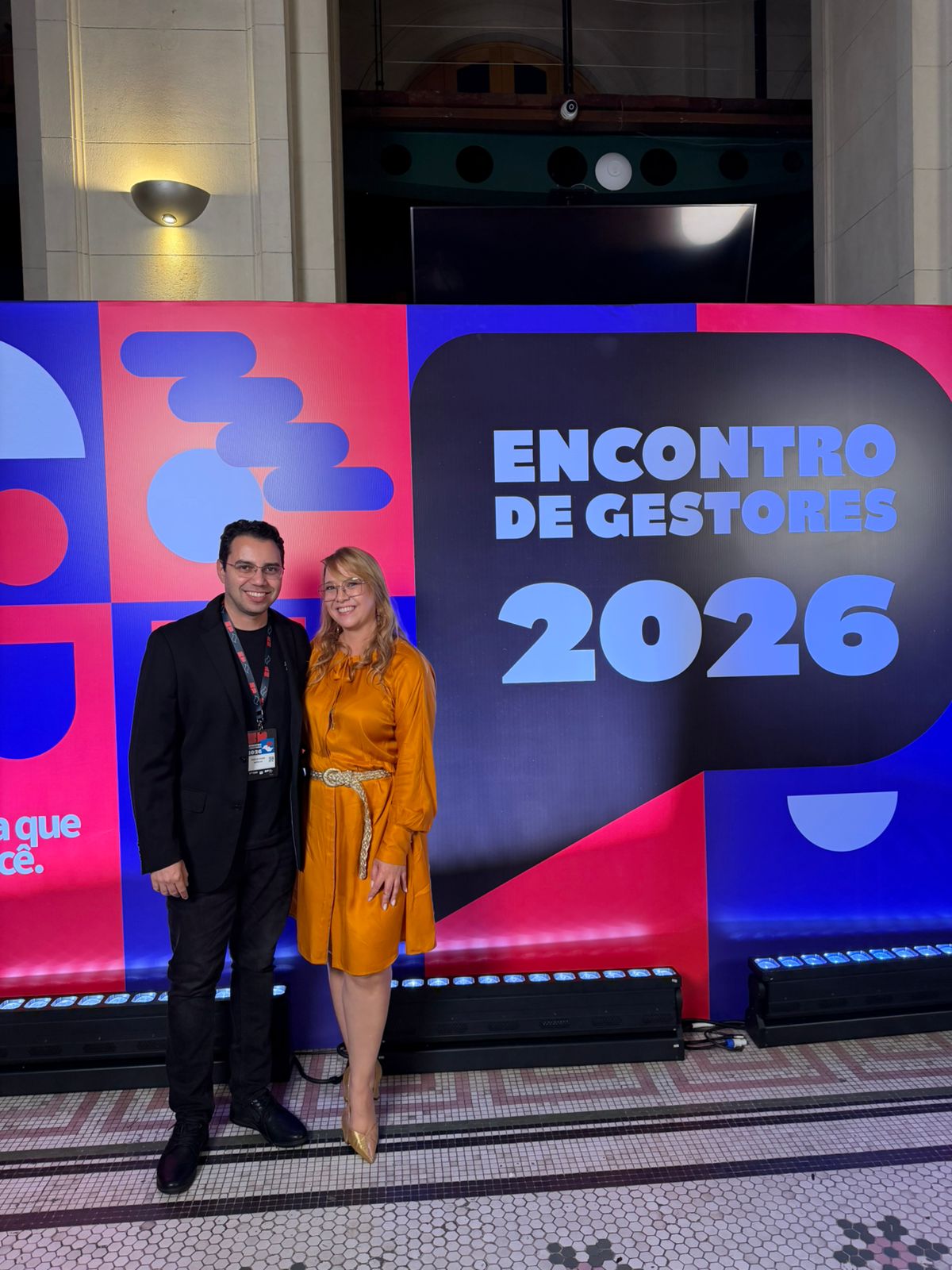 Secretario municipal Vinicius Ghizini e secretaria estadual Marilia Marton