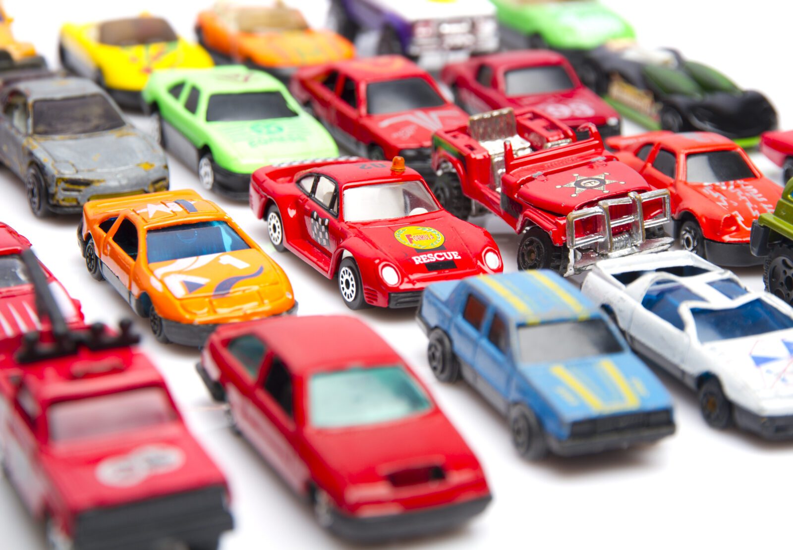 colorful car toys