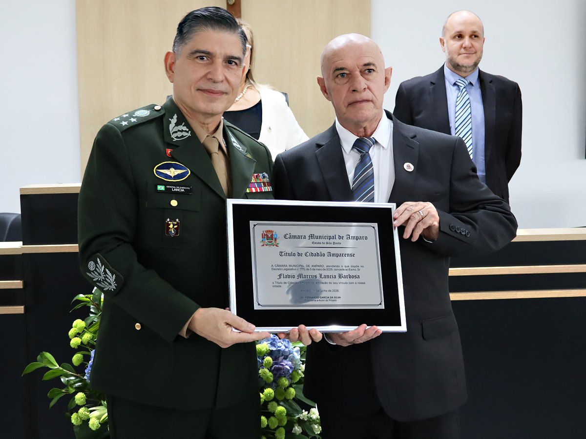 Ministro do STM, general Flavio Lancia recebe título de Cidadão Amparense 5 11 06 2026 Visita e Titulo Flavio Lancia 274