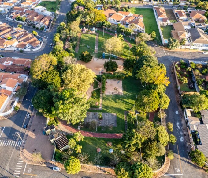Parquinho do Panambi passará por ampla revitalização e receberá investimento próximo de R$ 1 milhão em Santa Bárbara d’Oeste 14 Parque do Panambi Drone 04 1024x731