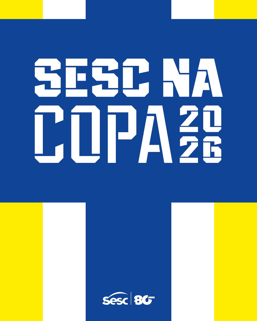 Sesc Piracicaba será um ponto de encontro para torcer, brincar e celebrar o futebol durante a Copa 5 Sesc Na copa2026