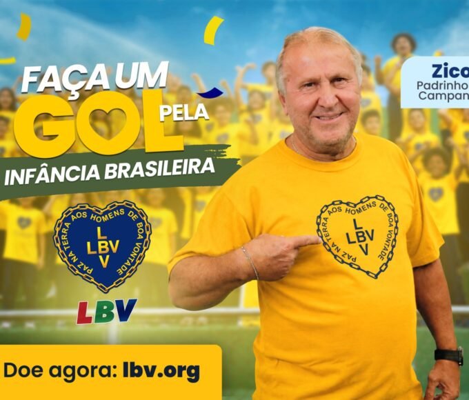 Campanha da LBV com Zico mobiliza brasileiros para ajudar crianças em situação de vulnerabilidade 14 ZICO