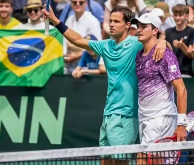 joao fonseca fica com o vice na chave de duplas do atp 500 de halle