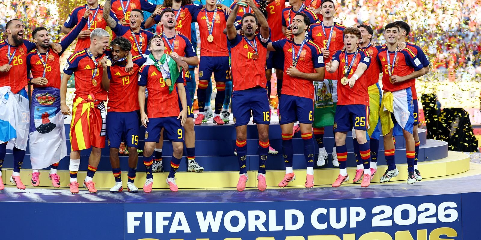 Espanha domina Argentina, vence na prorrogação e leva o bi da Copa 5 2026 07 19t224620z 1742739363 up1em7j1r96dz rtrmadp 3 soccer worldcup esp arg