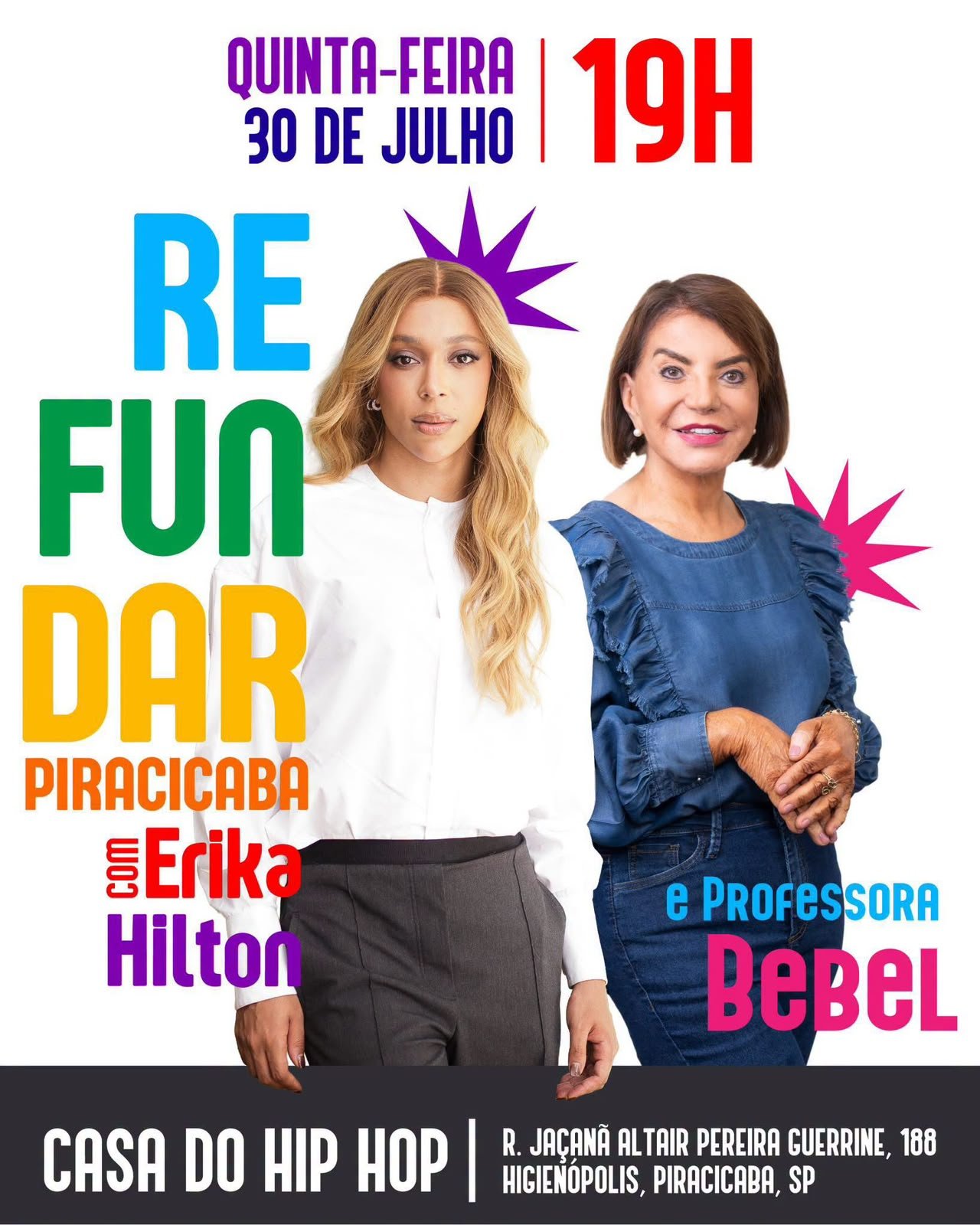 Deputadas Bebel e Érica Hilton discutem novas ações para pôr fim à escala 6 x 1 5 29 07 26 1 Convite que as deputadas farao na Casa do Hip Hop nesta quinta feira