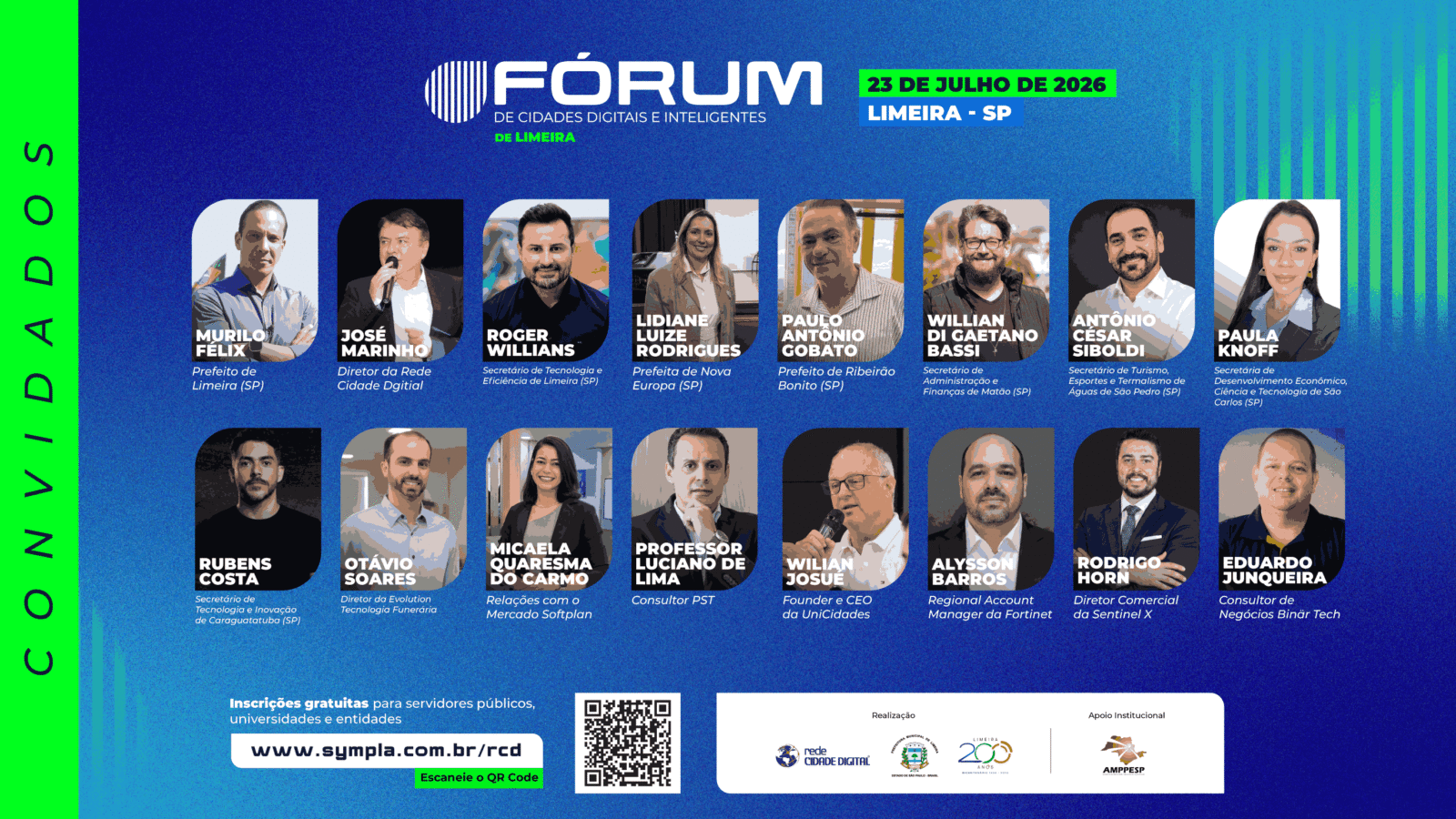 Limeira sedia Fórum de Cidades Digitais e Inteligentes nesta quinta 5 Convidados Forum Limeira