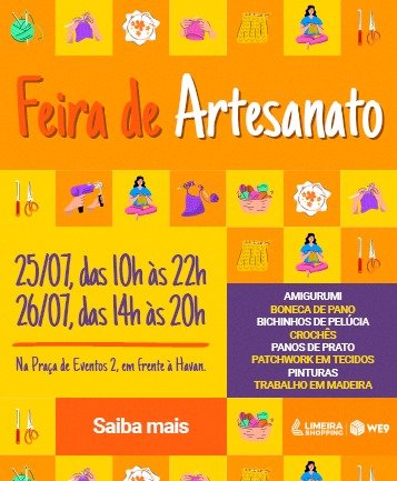 Feira de Artesanato tem nova edição em Limeira neste final de semana 5 Feira de Artesanato