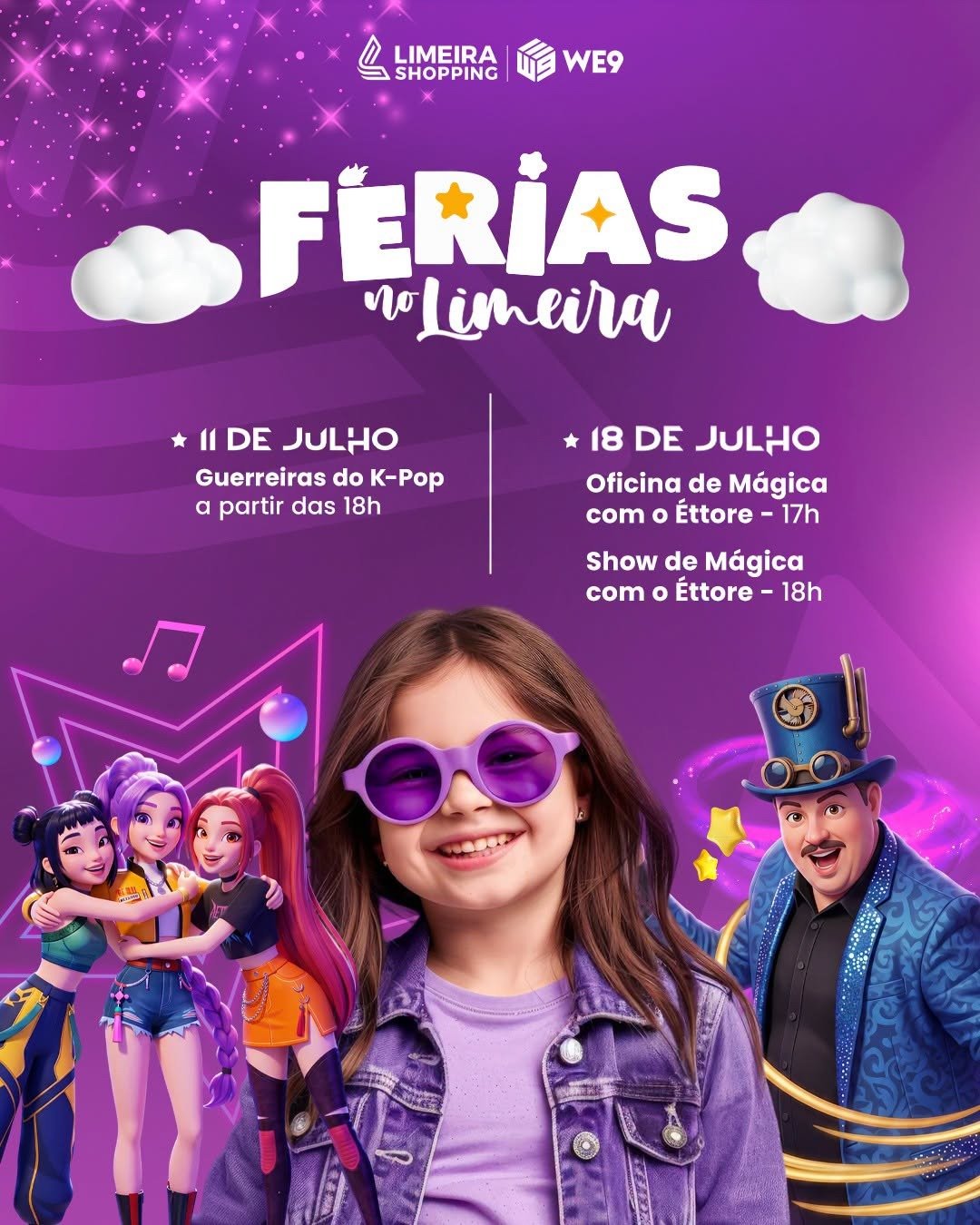 Férias no Limeira Shopping têm shows gratuitos de K-Pop e mágica 5 Ferias no Limeira