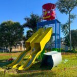 Robô do Parquinho do Panambi ganha nova proteção no escorregador; sanitários começam a ser construídos 10 Parquinho do Panambi Robo