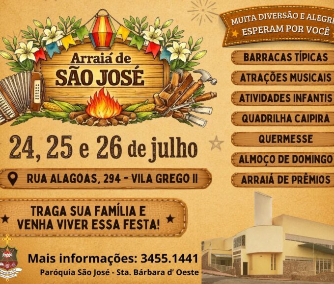 Arraiá de São José promete três dias de tradição, música, gastronomia e prêmio de R$ 10 mil em Santa Bárbara d'Oeste 17 WhatsApp Image 2026 07 18 at 17.09.14