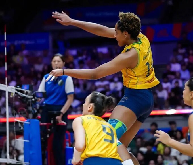 Veja a disputa das quartas de final da Liga das Nações Feminina 14 ana cristina ponteira brasil vence polonia liga das nacoes 2026