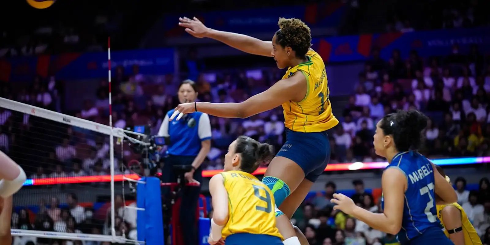 Veja a disputa das quartas de final da Liga das Nações Feminina 5 ana cristina ponteira brasil vence polonia liga das nacoes 2026