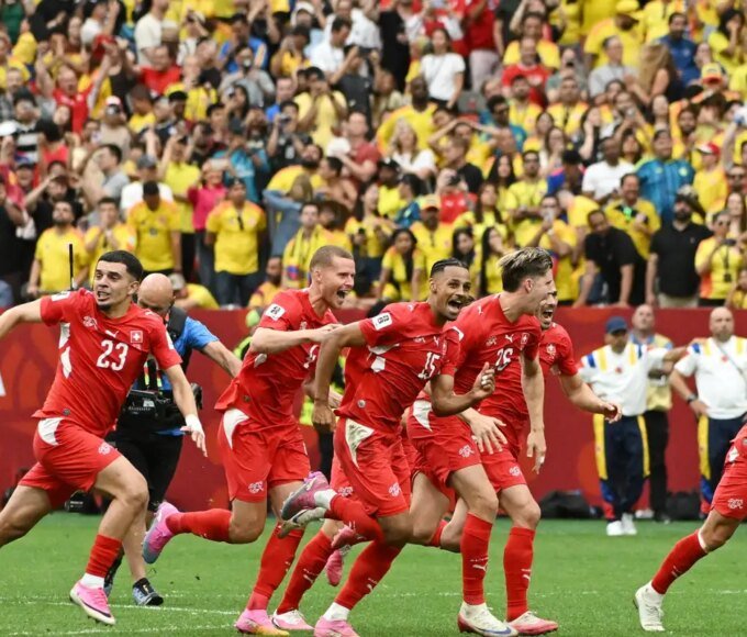 Suíça bate Colômbia nos pênaltis e avança às quartas após 72 anos 14 suica classifica quartas copa 2026