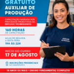 Curso gratuito de Auxiliar de Produção tem nova data de início 10 CURSO SENAI AUX DE PRODUC387C383O