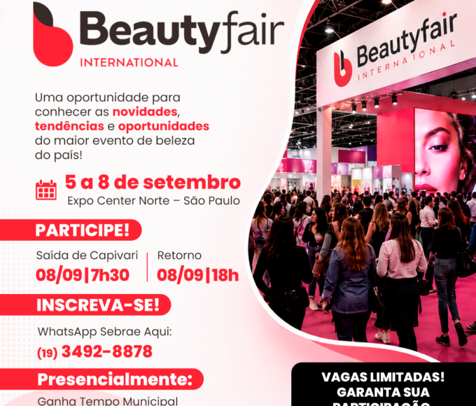 Capivari promove excursão para evento referência em beleza na América Latina 14 Viagem Beauty Fair SEBRAE