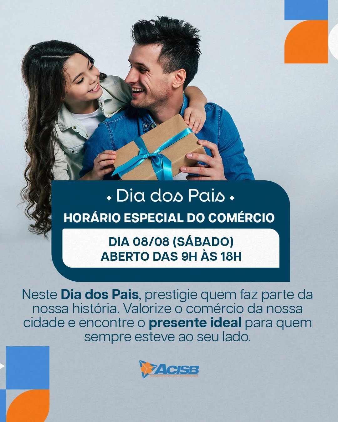 Comércio de Santa Bárbara amplia horário no sábado e aposta em alta nas vendas para o Dia dos Pais 5 dia dos pais