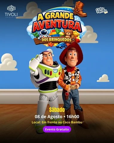 Buzz e Woody chegam ao Tivoli em espetáculo infantil gratuito neste sábado 5 image 2