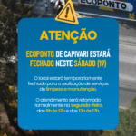 Ecoponto de Capivari estará fechado neste sábado 10 ECOPONTO FECHADO
