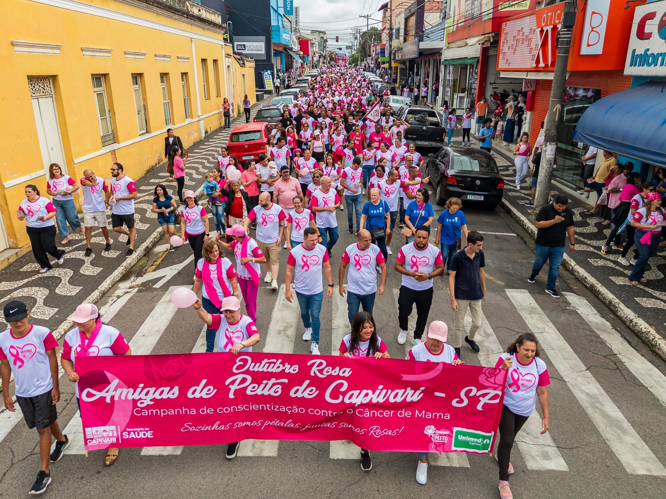 Edição de 2026 da caminhada do Outubro Rosa atraiu centenas de pessoas no último sábado 5 DJI 20261017092620 0067 D
