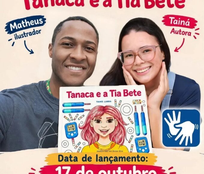 Livro infantil sobre diabetes tipo 1 será lançado neste sábado em Santa Bárbara d’Oeste 14 Lancamento Tanaca e a Tia Bete